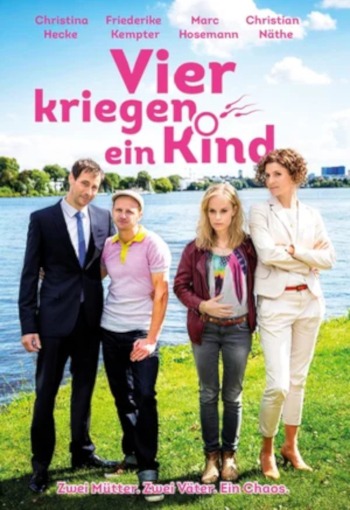Vier kriegen ein Kind | Österreich, Deutschland 2015 | Christina Hecke, Friederike Kempter | Regie: Matthias Steurer | Komödie | Erfahre mehr auf LezMedia.